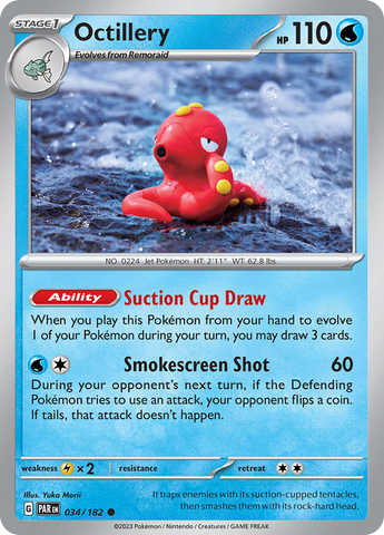 Octillery (034/182) [Scarlet & Violet: Paradox Rift] - The Mythic Store | 24h Order Processing