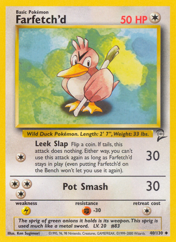 Farfetch'd (40/130) [Base Set 2] - The Mythic Store | 24h Order Processing