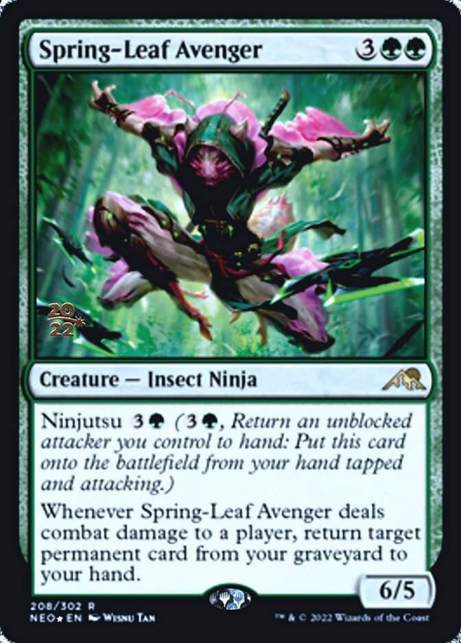Spring-Leaf Avenger [Kamigawa: Neon Dynasty Prerelease Promos] - The Mythic Store | 24h Order Processing