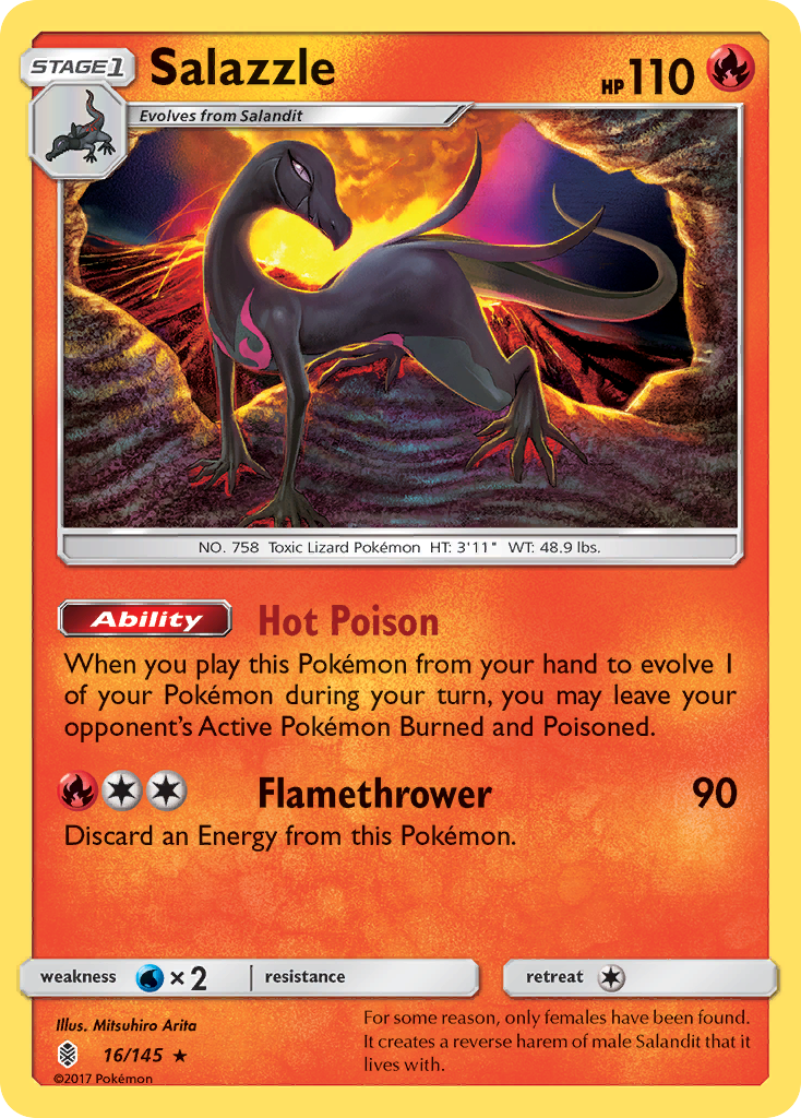 Salazzle (16/145) [Sun & Moon: Guardians Rising] - The Mythic Store | 24h Order Processing