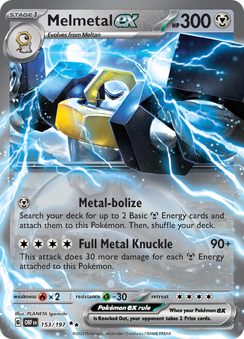 Melmetal ex (153/197) [Scarlet & Violet: Obsidian Flames] - The Mythic Store | 24h Order Processing