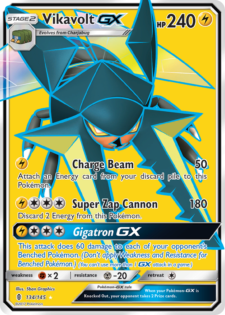 Vikavolt GX (134/145) [Sun & Moon: Guardians Rising] - The Mythic Store | 24h Order Processing