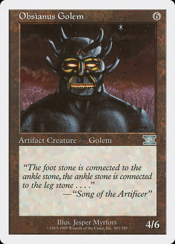 Obsianus Golem [Classic Sixth Edition] - The Mythic Store | 24h Order Processing