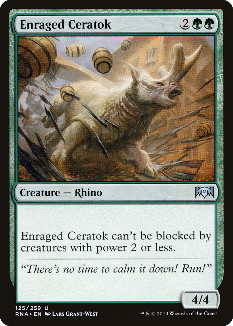 Enraged Ceratok [Ravnica Allegiance] - The Mythic Store | 24h Order Processing