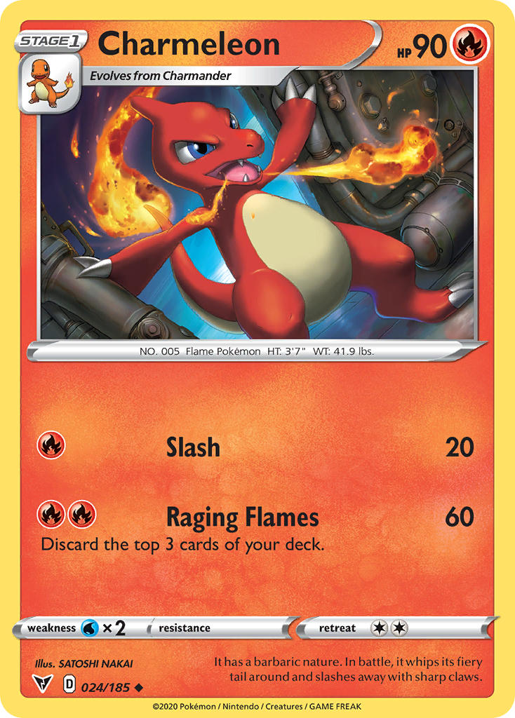 Charmeleon (024/185) [Sword & Shield: Vivid Voltage] - The Mythic Store | 24h Order Processing