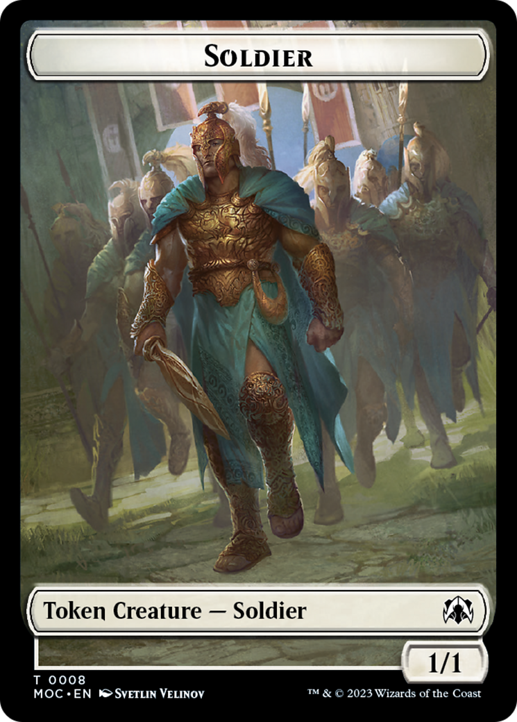Soldier // Insect Double-Sided Token [March of the Machine Commander Tokens] - The Mythic Store | 24h Order Processing