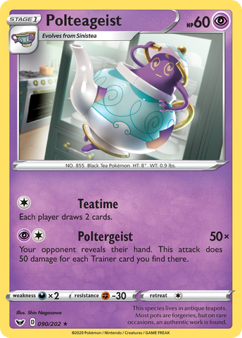 Polteageist (090/202) [Sword & Shield: Base Set] - The Mythic Store | 24h Order Processing