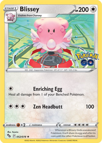 Blissey (052/078) [Pokémon GO] - The Mythic Store | 24h Order Processing