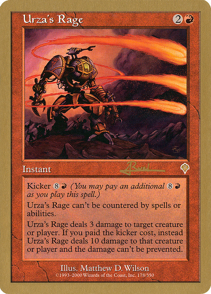 Urza's Rage (Antoine Ruel) [World Championship Decks 2001] - The Mythic Store | 24h Order Processing