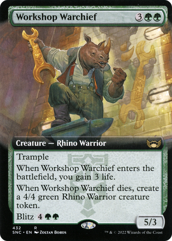 Workshop Warchief (Extended Art) [Streets of New Capenna] - The Mythic Store | 24h Order Processing