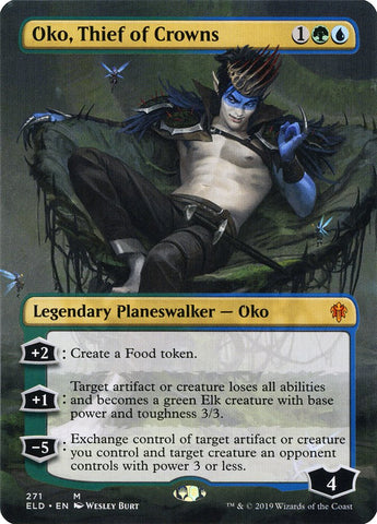 Oko, Thief of Crowns (Borderless) [Throne of Eldraine] - The Mythic Store | 24h Order Processing