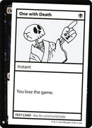 One with Death [Mystery Booster Playtest Cards] - The Mythic Store | 24h Order Processing