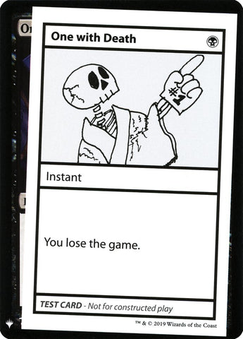 One with Death [Mystery Booster Playtest Cards] - The Mythic Store | 24h Order Processing