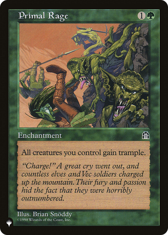 Primal Rage [The List] - The Mythic Store | 24h Order Processing