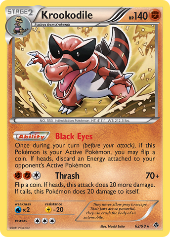 Krookodile (62/98) [Black & White: Emerging Powers] - The Mythic Store | 24h Order Processing