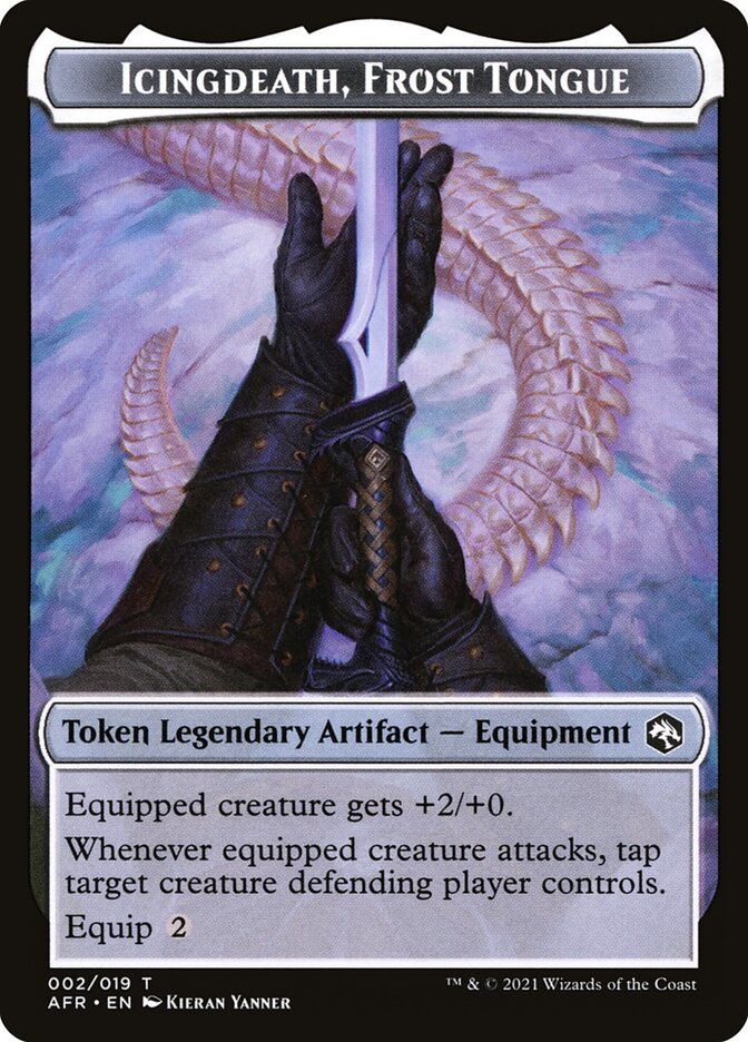 Spider // Icingdeath, Frost Tongue Double-Sided Token [Dungeons & Dragons: Adventures in the Forgotten Realms Tokens] - The Mythic Store | 24h Order Processing