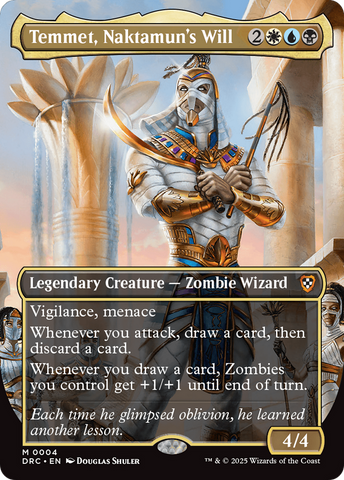 Temmet, Naktamun's Will (Borderless) [Aetherdrift Commander] - The Mythic Store | 24h Order Processing