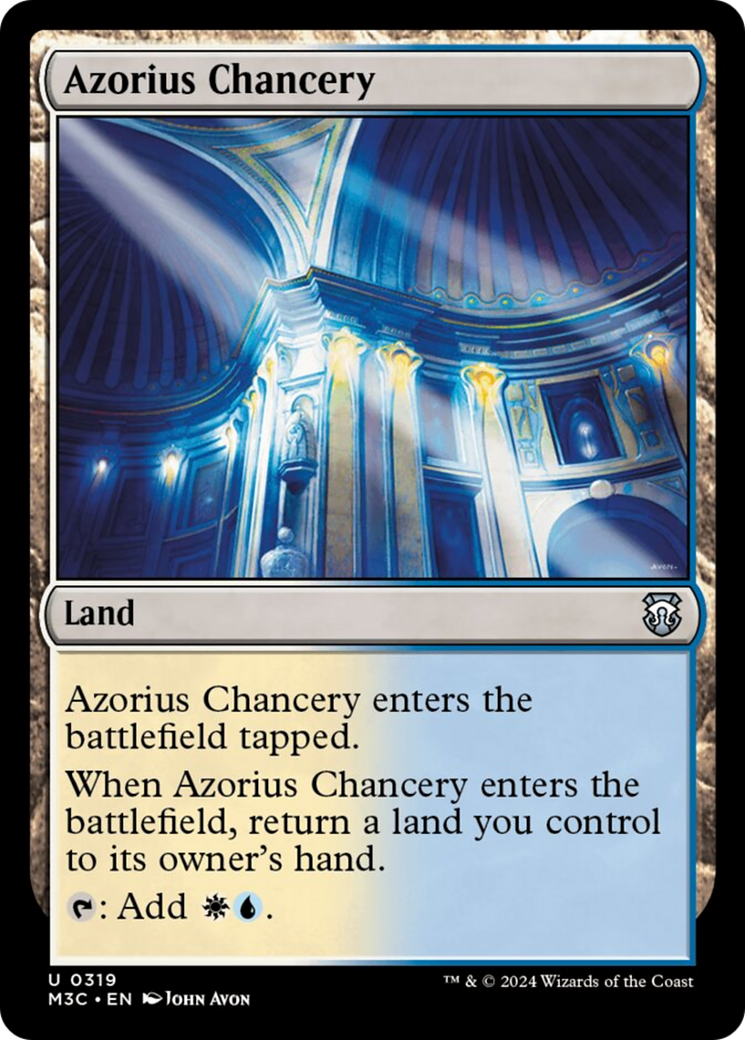 Azorius Chancery (Ripple Foil) [Modern Horizons 3 Commander] - The Mythic Store | 24h Order Processing