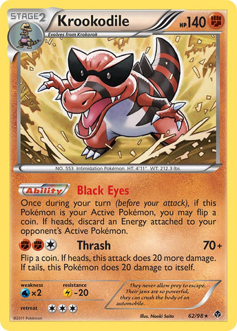 Krookodile (62/98) (Theme Deck Exclusive) [Black & White: Emerging Powers] - The Mythic Store | 24h Order Processing