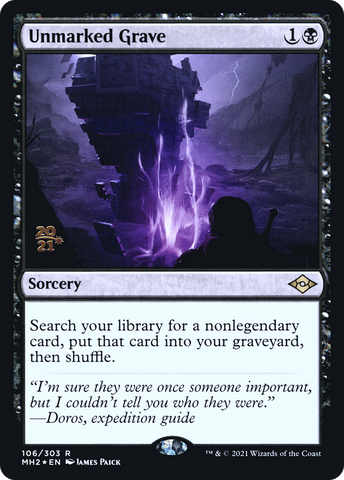 Unmarked Grave [Modern Horizons 2 Prerelease Promos] - The Mythic Store | 24h Order Processing