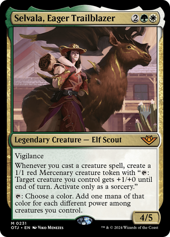 Selvala, Eager Trailblazer (Promo Pack) [Outlaws of Thunder Junction Promos] - The Mythic Store | 24h Order Processing