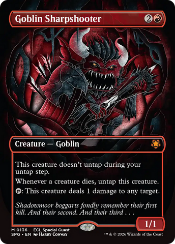 Goblin Sharpshooter (Borderless) [Lorwyn Eclipsed Special Guests] - The Mythic Store | 24h Order Processing