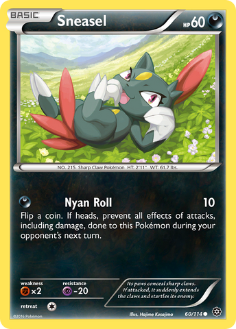 Sneasel (60/114) [XY: Steam Siege] - The Mythic Store | 24h Order Processing
