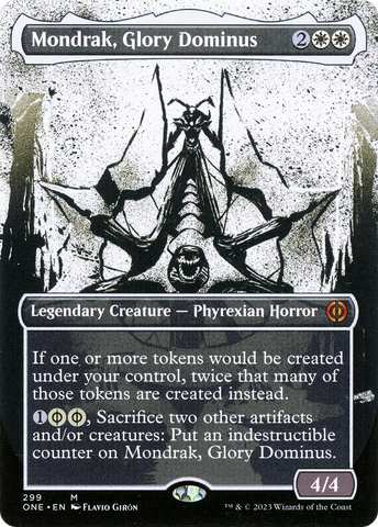 Mondrak, Glory Dominus (Borderless Ichor) [Phyrexia: All Will Be One] - The Mythic Store | 24h Order Processing