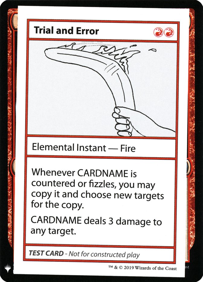Trial and Error [Mystery Booster Playtest Cards] - The Mythic Store | 24h Order Processing