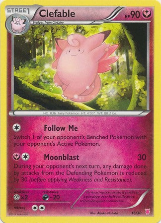 Clefable (16/30) [XY: Trainer Kit 1 - Wigglytuff] - The Mythic Store | 24h Order Processing