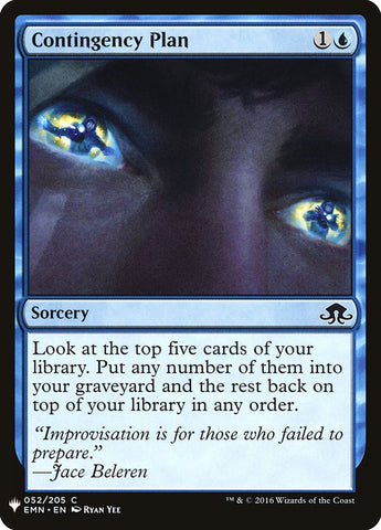 Contingency Plan [Mystery Booster] - The Mythic Store | 24h Order Processing