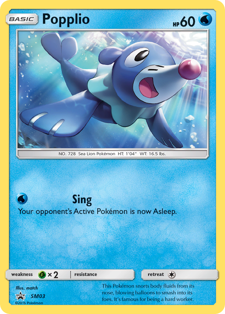 Popplio (SM03) [Sun & Moon: Black Star Promos] - The Mythic Store | 24h Order Processing