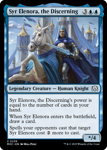 Syr Elenora, the Discerning [March of the Machine Commander] - The Mythic Store | 24h Order Processing