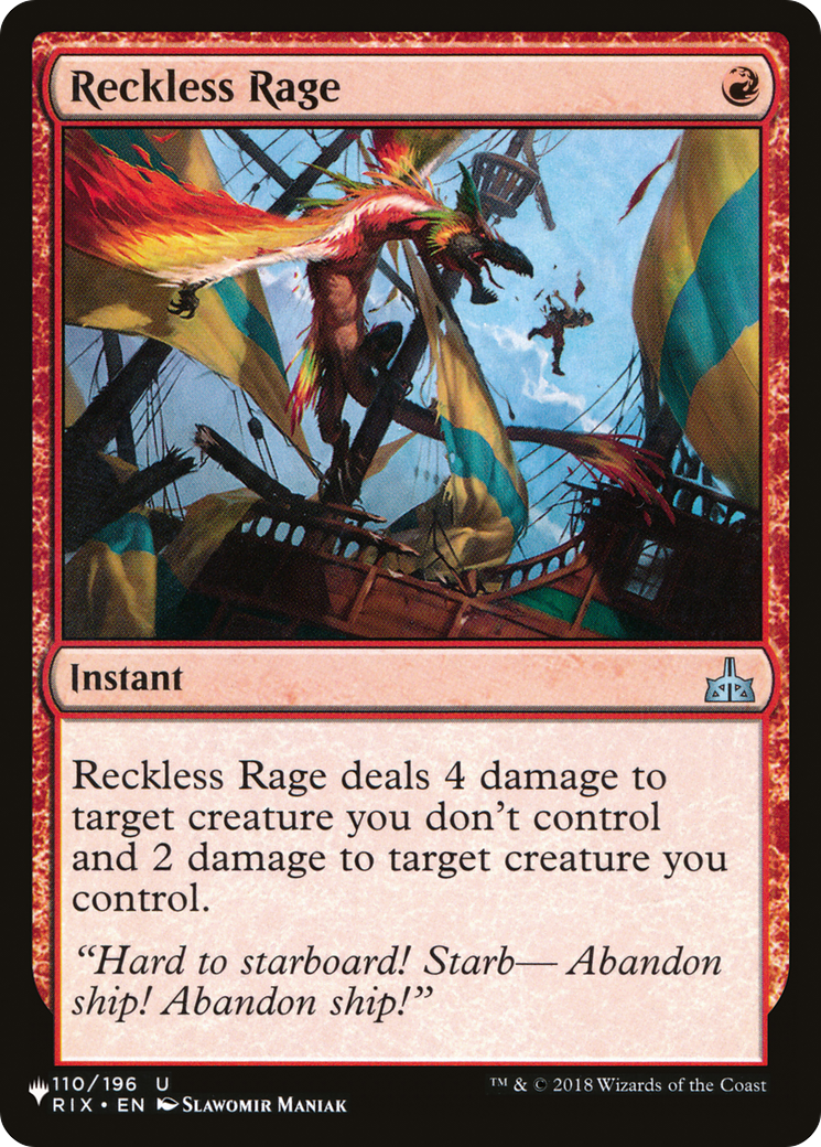 Reckless Rage [The List] - The Mythic Store | 24h Order Processing