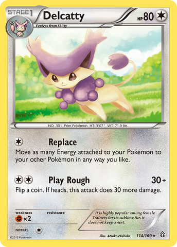 Delcatty (114/160) [XY: Primal Clash] - The Mythic Store | 24h Order Processing