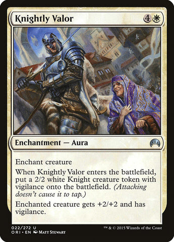 Knightly Valor [Magic Origins] - The Mythic Store | 24h Order Processing