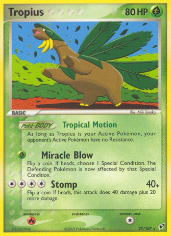 Tropius (27/107) [EX: Deoxys] - The Mythic Store | 24h Order Processing