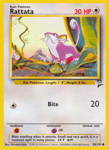 Rattata (89/130) [Base Set 2] - The Mythic Store | 24h Order Processing