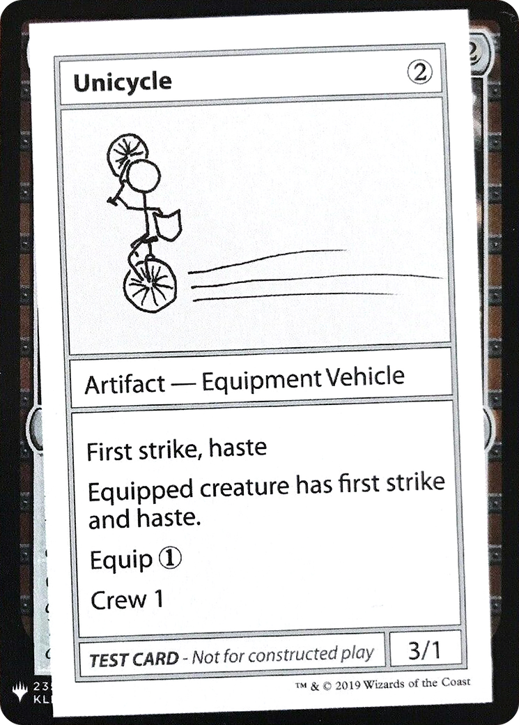 Unicycle [Mystery Booster Playtest Cards] - The Mythic Store | 24h Order Processing