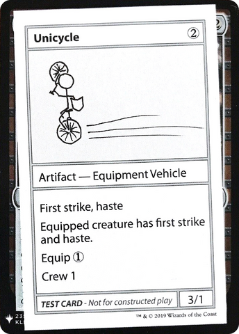 Unicycle [Mystery Booster Playtest Cards] - The Mythic Store | 24h Order Processing