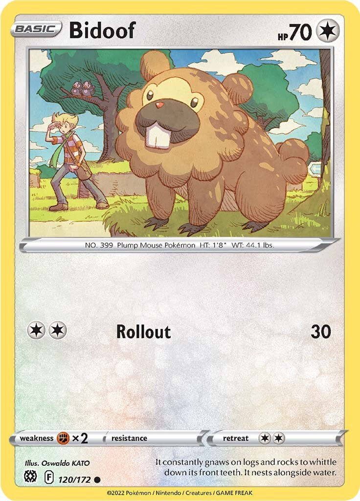 Bidoof (120/172) [Sword & Shield: Brilliant Stars] - The Mythic Store | 24h Order Processing
