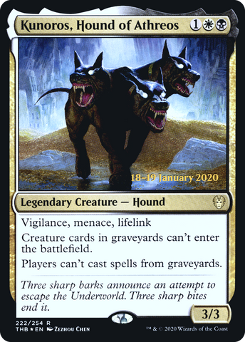 Kunoros, Hound of Athreos [Theros Beyond Death Prerelease Promos] - The Mythic Store | 24h Order Processing