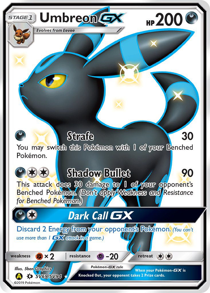 Umbreon GX (SV69/SV94) [Sun & Moon: Hidden Fates - Shiny Vault] - The Mythic Store | 24h Order Processing