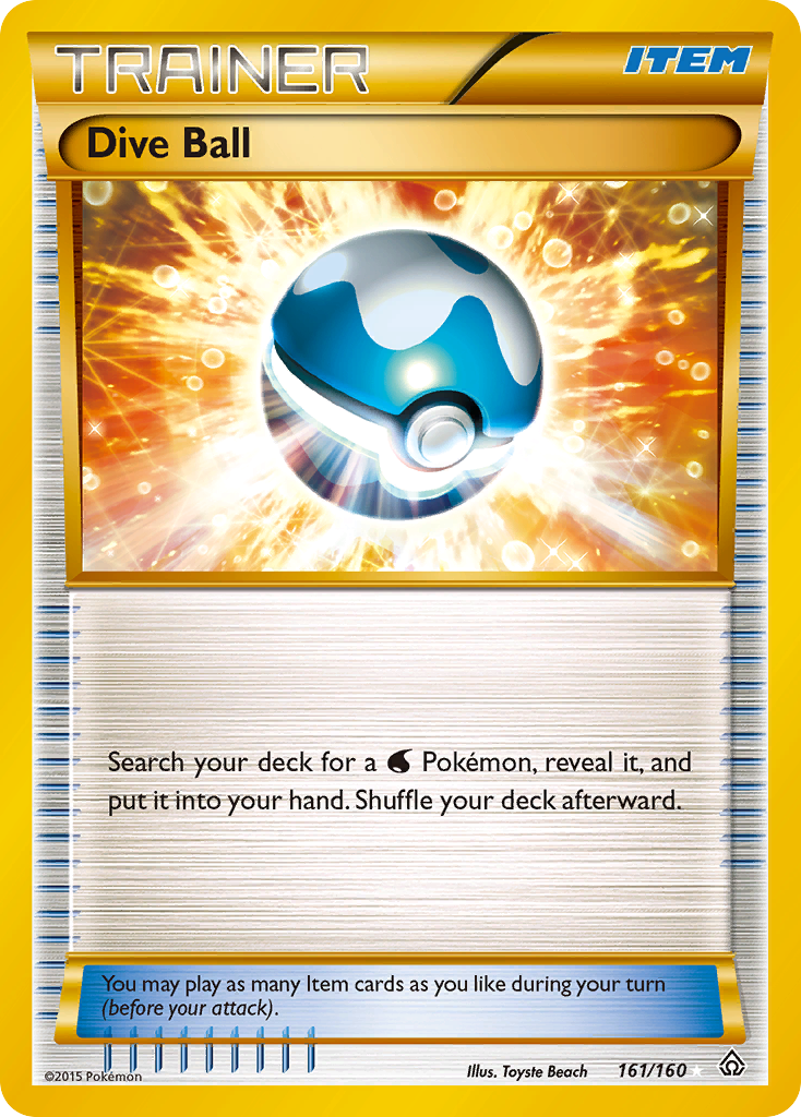 Dive Ball (161/160) [XY: Primal Clash] - The Mythic Store | 24h Order Processing