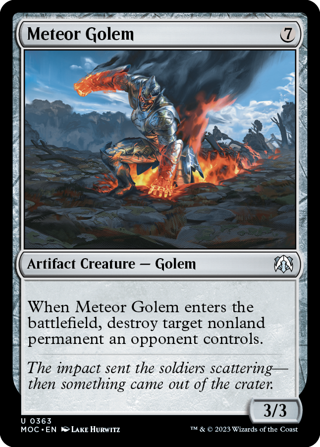 Meteor Golem [March of the Machine Commander] - The Mythic Store | 24h Order Processing