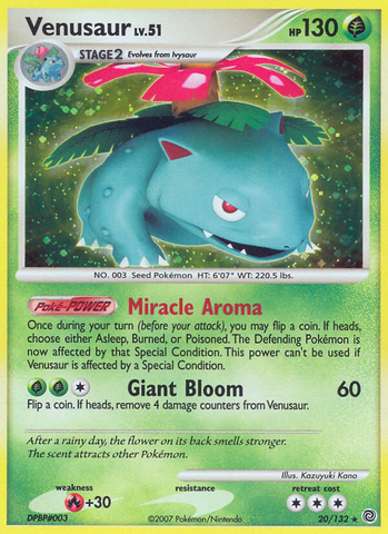 Venusaur (20/132) [Diamond & Pearl: Secret Wonders] - The Mythic Store | 24h Order Processing