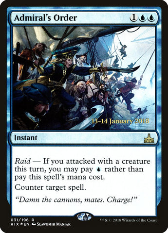 Admiral's Order [Rivals of Ixalan Prerelease Promos] - The Mythic Store | 24h Order Processing