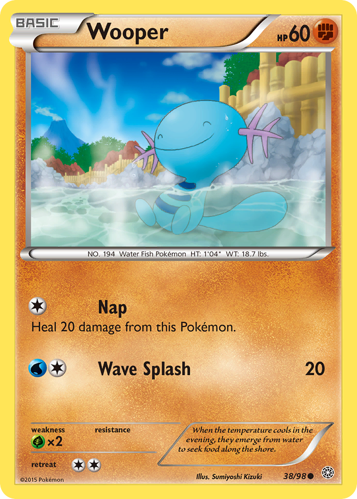 Wooper (38/98) [XY: Ancient Origins] - The Mythic Store | 24h Order Processing