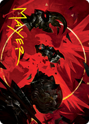 Abrade Art Card (Gold-Stamped Signature) [Innistrad: Crimson Vow Art Series] - The Mythic Store | 24h Order Processing