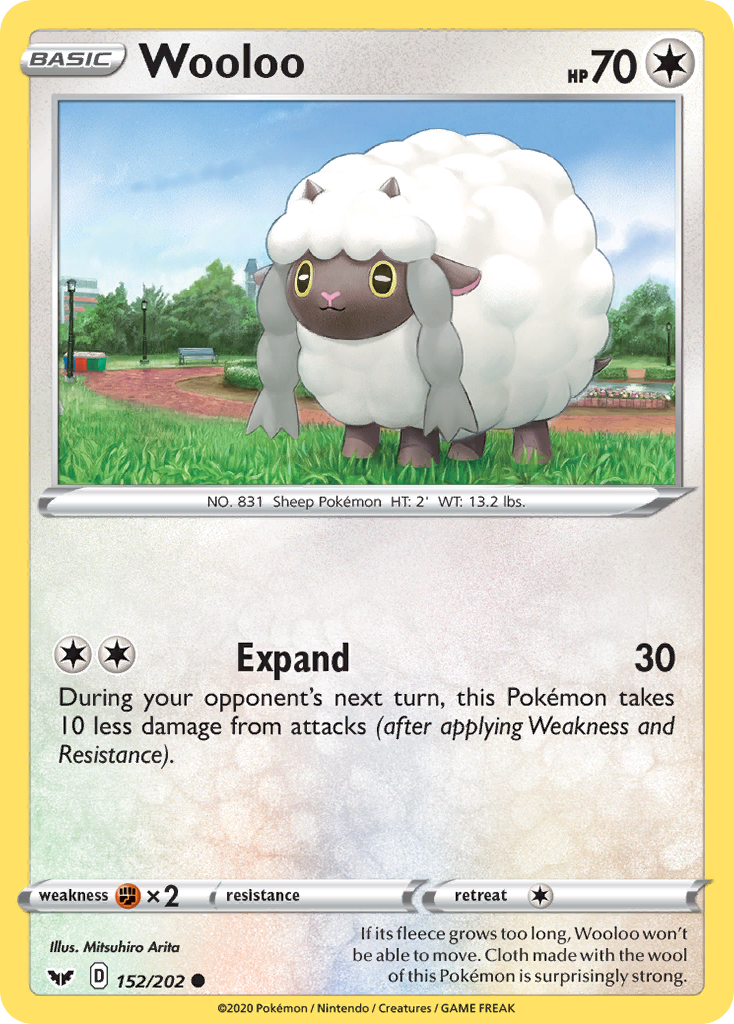 Wooloo (152/202) [Sword & Shield: Base Set] - The Mythic Store | 24h Order Processing